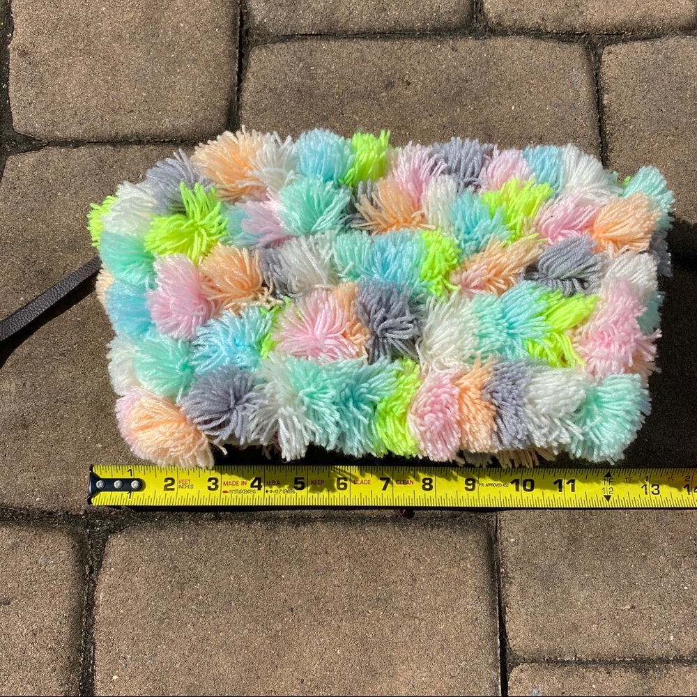 NWT JadeTribe PomPom Clutch - Picture 2 of 3